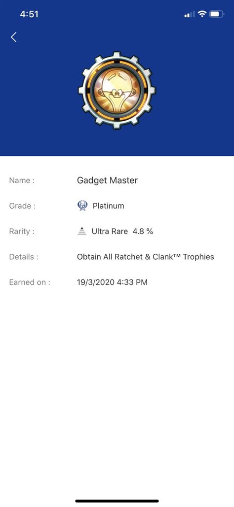 [Ratchet and Clank] Newest Platinum 😁 : r/Trophies