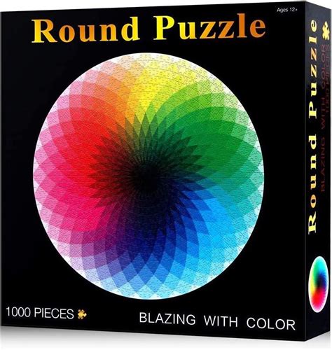 1000 piece round puzzle. Started and finished in the same day💪🏼💞🌈 This one is super fun! : r ...