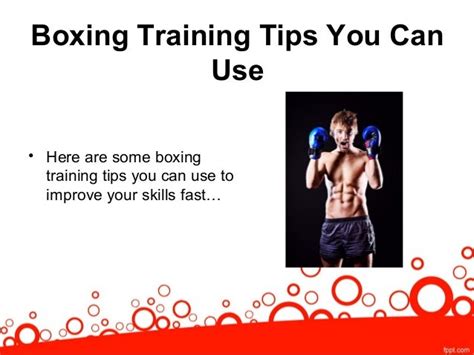 Boxing Training Tips You Can Use