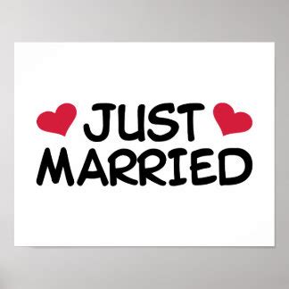 Just Married Posters, Just Married Prints & Just Married Wall Art