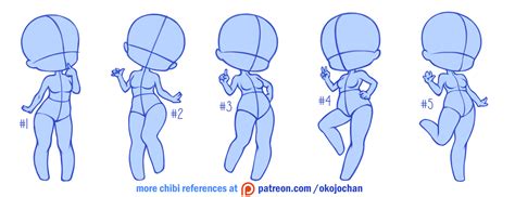 Chibi poses reference (chibi base set #3) by Nukababe on DeviantArt