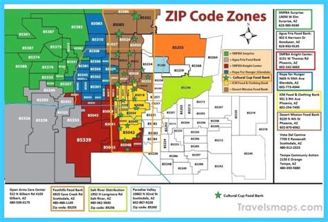 awesome Map of Phoenix/Mesa | Zip code map, London map, Zip code