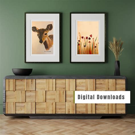 Digital Download Printable Wall Art Print Set Animal - Etsy