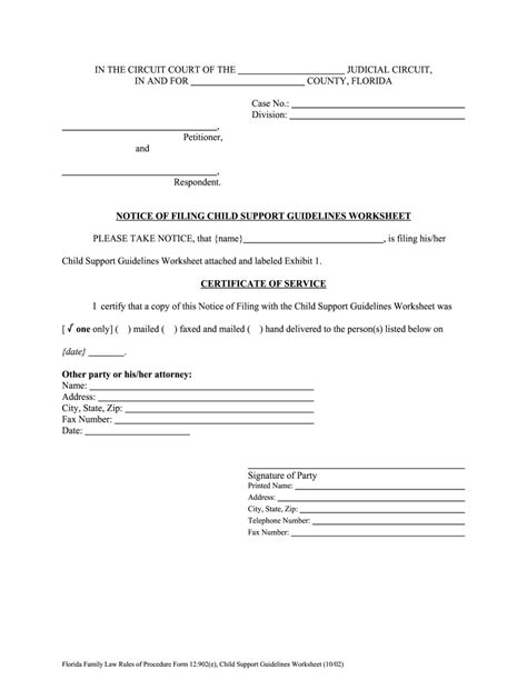 Child Support Forms Florida - Fill Out and Sign Printable PDF Template ...