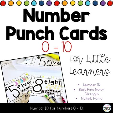 Number Punch Cards 0-10: GROWING BUNDLE