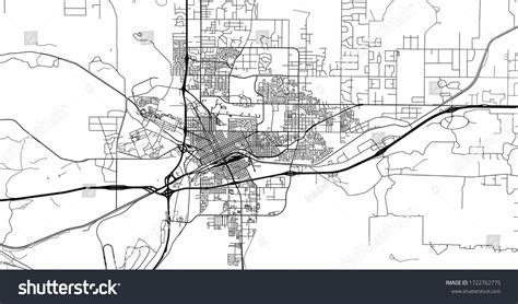 Urban Vector City Map Cheyenne Usa Stock Vector (Royalty Free) 1722762775 | Shutterstock