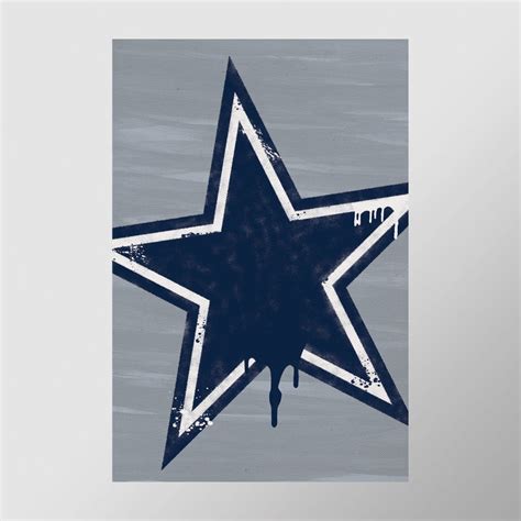 Dallas Cowboys Graffiti Print Perfecto para Mancave - Etsy España