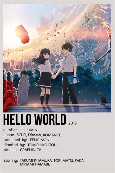 Hello World (movie) | Anime romance, Anime titles, Anime scenery