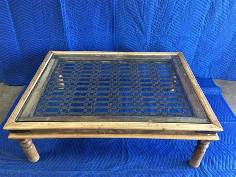 Teak solid wood glass-top coffee table for Sale in San Diego, CA - OfferUp