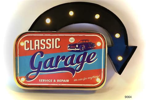 Retro sign for man cave | CLASSIC GARAGE – The Retro Signs