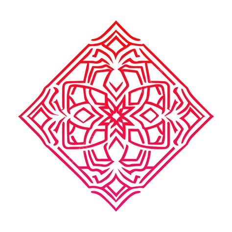 Red Color Islamic Mandala Design Vector, Mandala, Red Color Mandala, Islamic Mandala PNG and ...