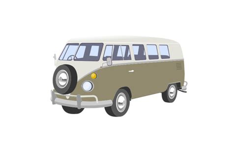 Camper van vector image | Public domain vectors