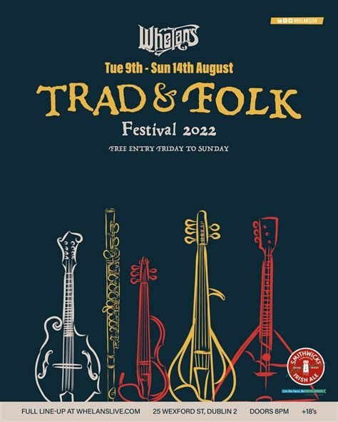 Whelans Trad & Folk Festival 2022 - Free Weekender [Dublin], Whelan's ...