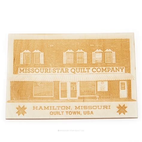 Hamilton, Missouri Quilt Town USA Wooden Postcard SKU: NOT1474 - Missouri Star Quilt Co. Wholesale