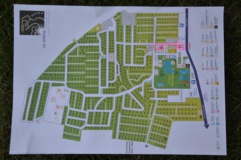 Plan du Camping avec numéros d'emplacement