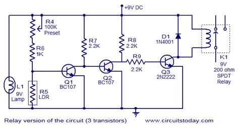 Simple Fire alarm circuit using LDR under Repository-circuits -37079- : Next.gr