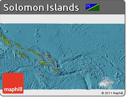 Free Satellite 3D Map of Solomon Islands