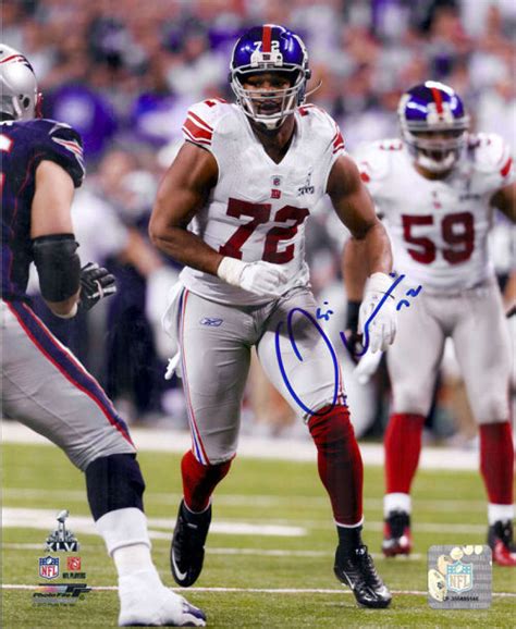 Osi Umenyiora Autographed New York Giants Super Bowl XLVI 8×10 Photo 13644 – Denver Autographs