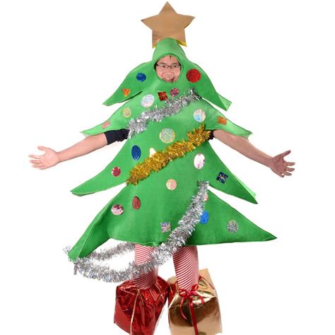 Christmas Tree Costume Santa Tree Mascot Costume Funny Costume Party ...