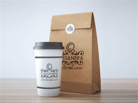 Free Take Away Coffee Cup & Burger Packaging Mockup PSD - Good Mockups