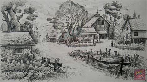 Pencil Drawings Of Landscapes Image Result For Drawin - vrogue.co