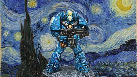 Warhammer meets fine art in these rad Space Marine paint jobs