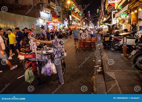 Nightlife of the City of Saigon in Vietnam Editorial Image - Image of ...