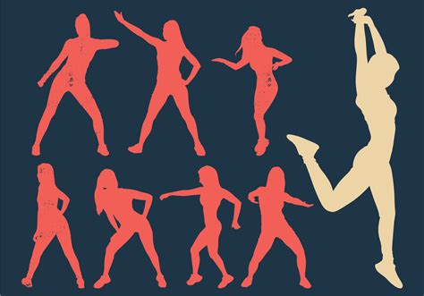 Zumba Woman Dancers Silhouette 133042 Vector Art at Vecteezy