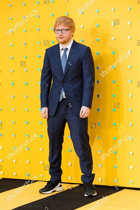 Ed Sheeran Poses On Red Carpet Editorial Stock Photo - Stock Image ...