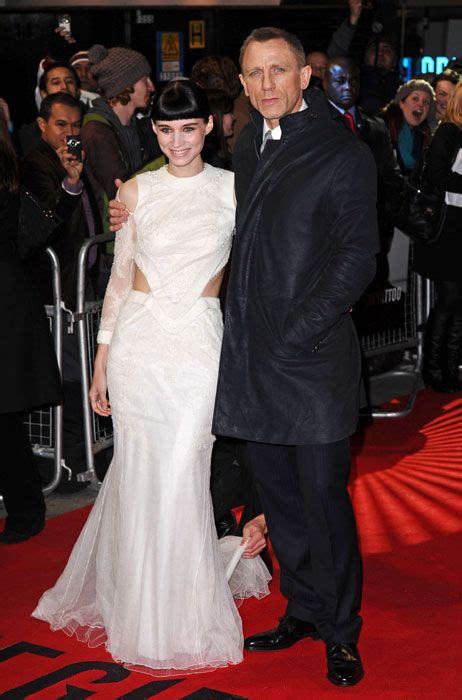 Rooney Mara and Daniel Craig attend the London premiere of The Girl ...