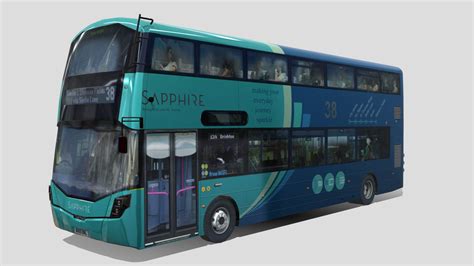 Wrightbus Streetdeck bus Sapphire livery - Buy Royalty Free 3D model by paperscan [7892456 ...