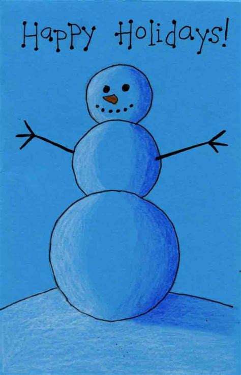 Highlight and Shadow Snowman drawing. Art Projects for Kids Classroom Art Projects, School Art ...