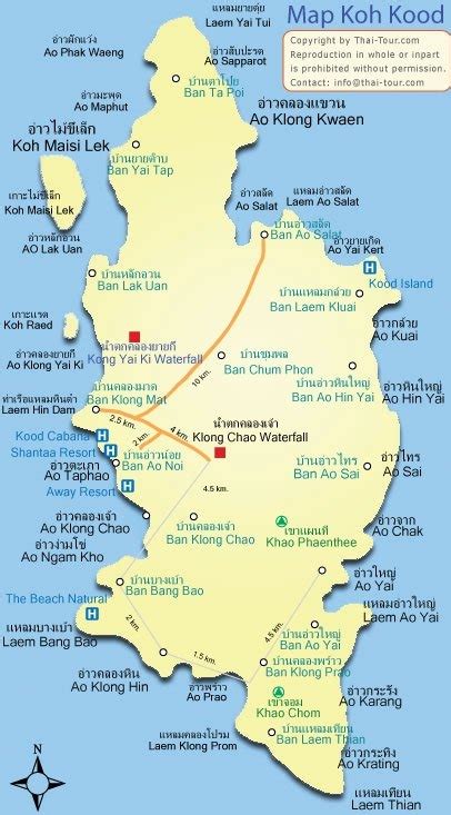 Koh Kood Map | Trad | Thailand