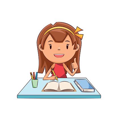 Free clipart girl doing homework clipart collection homework - WikiClipArt