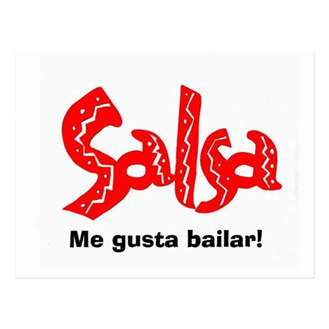 Salsa Dance Logo Products! Postcard | Zazzle.com | Dance logo, Salsa ...