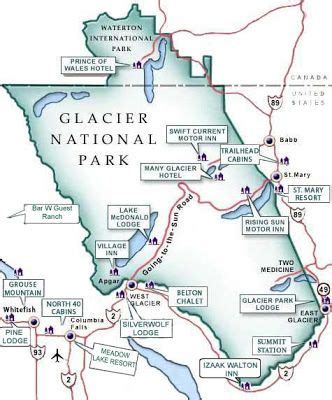 Northwest Montana -: Glacier Maps | Glacier national park map, National parks map, National ...