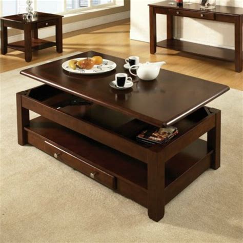 Red Barrel Studio Runulf Solid Wood Lift Top 4 Legs Coffee Table with Storage | Wayfair