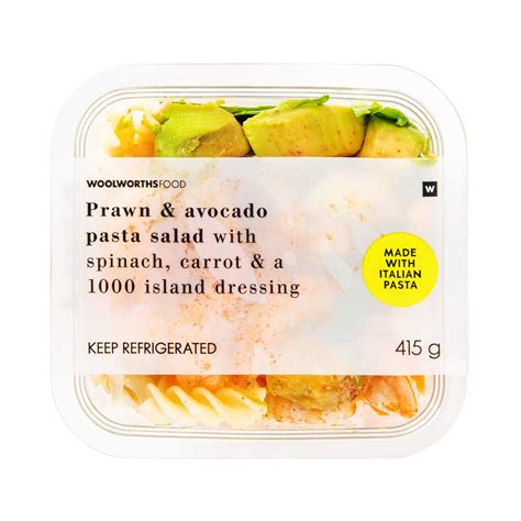 Prawn & Avocado Pasta Salad 415 g | Woolworths.co.za