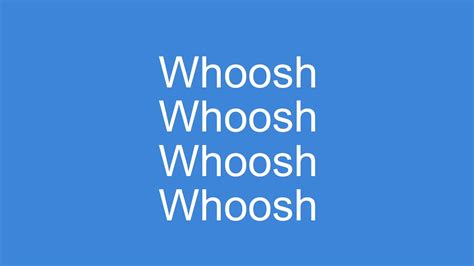 Whoosh Sound Effects - YouTube