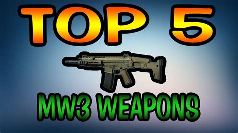 Top 5 Best MW3 Guns in Multiplayer - YouTube