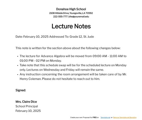 Lecture Notes Template in Word, Google Docs, Pages - Download | Template.net