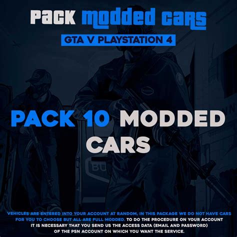 Pack 10 Modded Cars Gta – Ps4 - Duka Modz