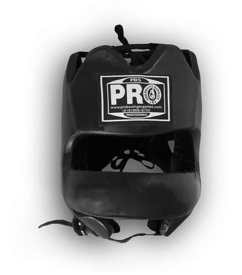 Pro Boxing Traditional Leather Boxing Headgear Face Saver Bar | eBay