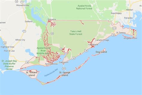 Sinkholes in Franklin County, FL | Florida Sinkholes | Tony's Sinkhole Maps