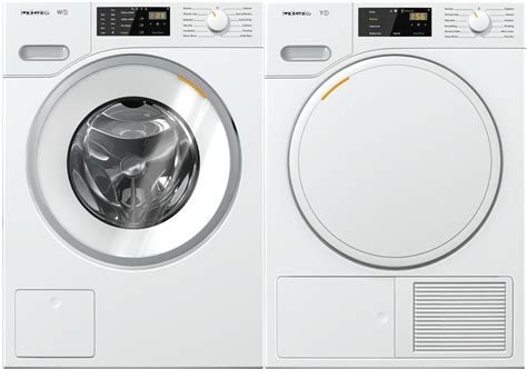 Miele MIWADREW201 Side-by-Side Washer & Dryer Set with Front Load Washer and Electric Dryer in ...