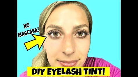 DIY EYELASH TINTING AT HOME! Natural Looking Lashes - YouTube