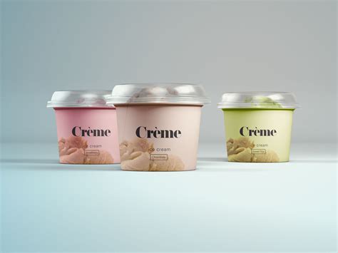 Mini Ice Cream Cups Mockup | Ice cream cup, Ice cream packaging, Ice cream