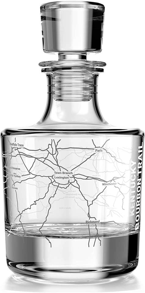 Kentucky Bourbon Trail Map Decanter