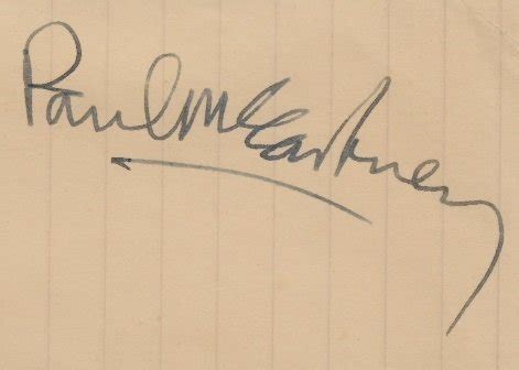 Paul McCartney Autographs and Autograph Examples Beatles