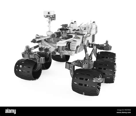 Curiosity Rover Isolated Stock Photo - Alamy